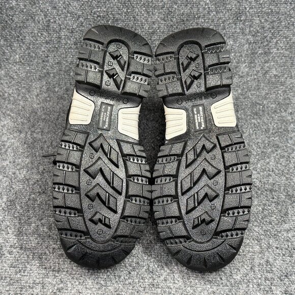 Skechers Burgin Tarlac Steel Toe Work Boots Men Size 10 Black Leather Industrial - Picture 12 of 15